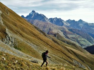 In salita nel vallone Fiutrusa.