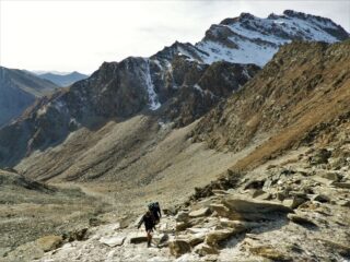 In arrivo al colle del Lupo.