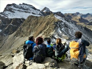Dalla cima, sguardo sull'inverno del Salza...