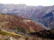 Dalla cima sguardo verso valle.
