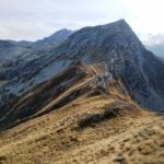 Dal Mont Giavin: la Chenessy dopo la discesa dalla cresta Nord.
