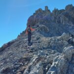 Sulla cresta finale, qui più facile.