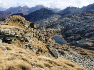 Uscita dal canalino a quota 2600 m
