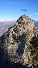 In rosso il percorso più facile, ma non è obbligato.