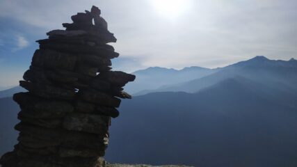 Ometto sulla cima del Castellus
