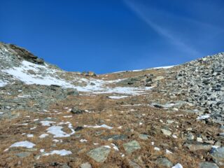 Ultimi metri verso il colle