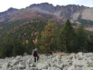 Ultimo tratto di pietraie prima della cima
