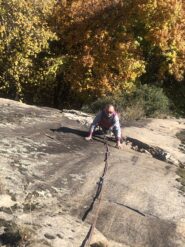 La seconda lunghezza della via San Silvestro