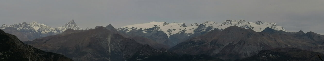 panorama sul Rosa e Cervino