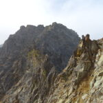 La cresta vista salendo alla Sottana