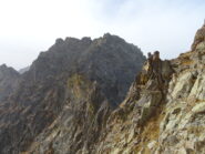 La cresta vista salendo alla Sottana
