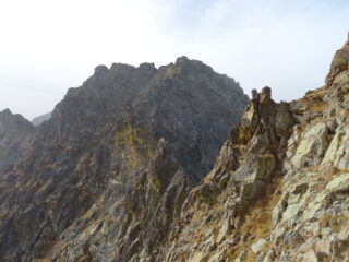 La cresta vista salendo alla Sottana