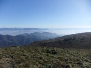Genova nella foschia  dal Penello