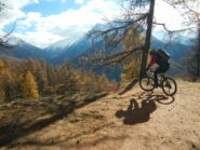 in discesa verso Champlas du Col