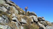 Nel tratto più ripido, sotto la punta
