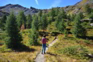 Salendo nel vallone Vaudaletta