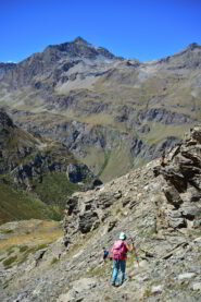 Discesa dal Col Cornet nel vallone Gran Vaudala