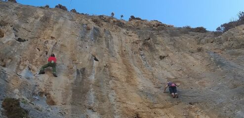 Io su Resista 6c e Cristina su Globus 7a