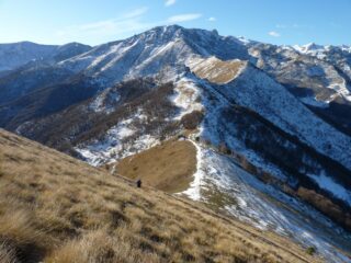 salendo sopra il Colle Arpiola