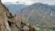 Il panorama sulle pareti della media Val Chisone