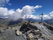 La croce di vetta del Tete de l'Autaret