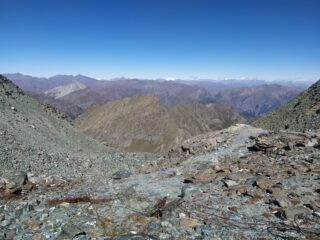 Sguardo verso nord al Passo Luisas