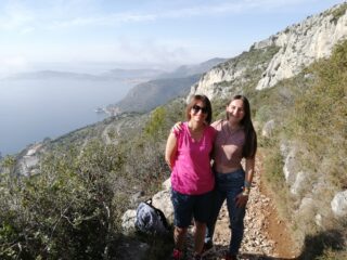 bel panorama dal sentiero di salita appena raggiunto
