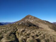 La dorsale da risalire nei pressi del Monte Fuetto