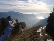Vista sul Dosso di Campolungo  e Lago d'Iseo