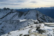 vista verso il bivacco Penne Nere e Mont Mary