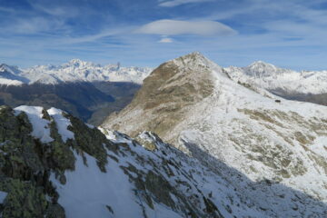 la Becca di Viou salendo al Mont Mary