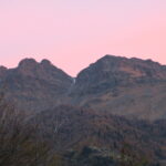 il Colle di Fana con la cima del Tsaat a L'Etsena a sinistra da poco sopra Prayon