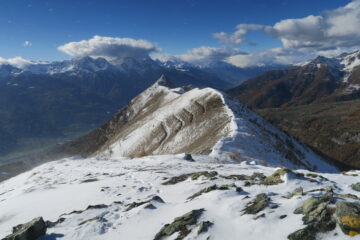poca neve ma vento forte nel tratto finale
