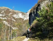 Sul bel tratto pianeggiante dei Ciclamini.