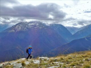 Sprazzi di sole poco sotto la cima.