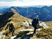 Sulla dorsale dal Crosetta verso il Tibert.