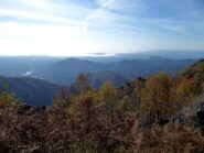 Sguardo verso la pianura dai pressi dell'attacco.