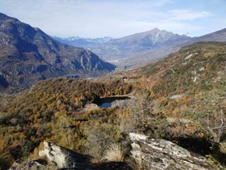 Il Lago, lo Zerbion e la valle principale dal rilievo.