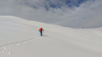Faticosa battitura degli ultimi 250 m. di dislivello