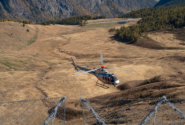 Elicottero per lavori ai paravalanghe