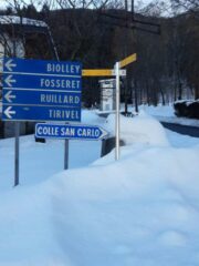 Lo stacco del Balteus a Morgex dalla strada per il Col San Carlo