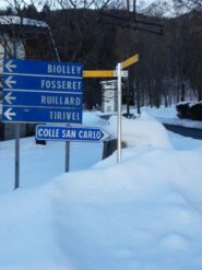 Lo stacco del Balteus a Morgex dalla strada per il Col San Carlo