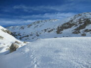 A dx i pendii che tagliano il Monte Rotondo (m.2495)