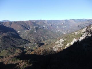 Vallata verso Sospello salendo alla Baisse de Scuvion