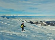 Neve densa sulla Turra.