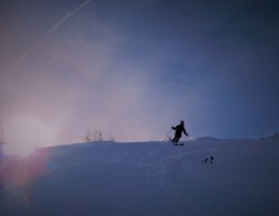 Verso la parte finale, sempre un'ottima neve (e sciatrice...)