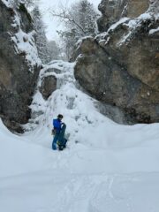 alla base del primo salto