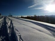 il lungo tratto che porta alla cima