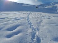 Verso il colle, crosta più morbida