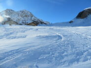 in discesa sotto l'alpe Frumière